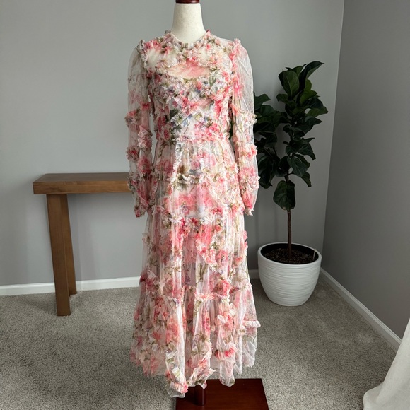Needle & Thread Dresses & Skirts - Summer Song Diamond Ruffle Ballerina Dress